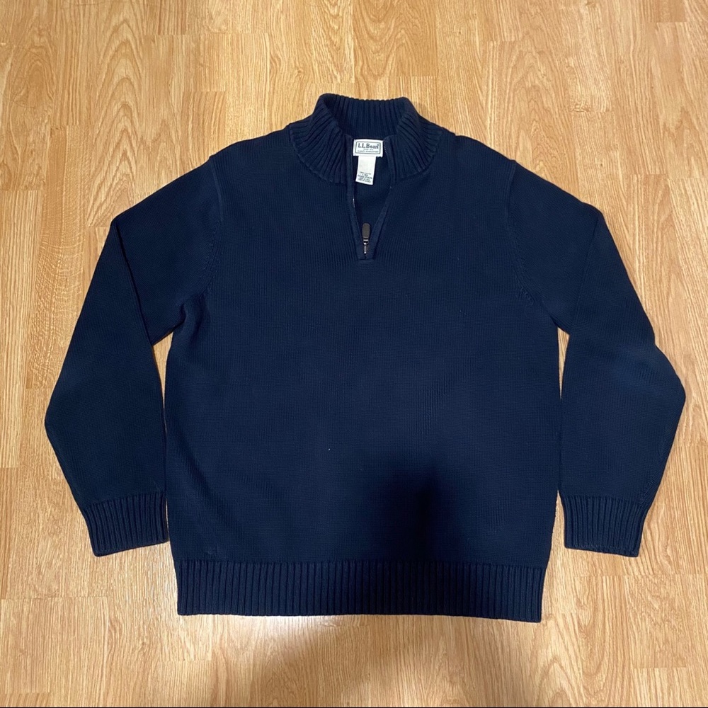 L.L. Bean quarter zip pullover sweater Large